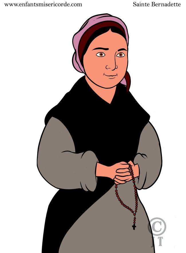 Sainte bernadette dessin