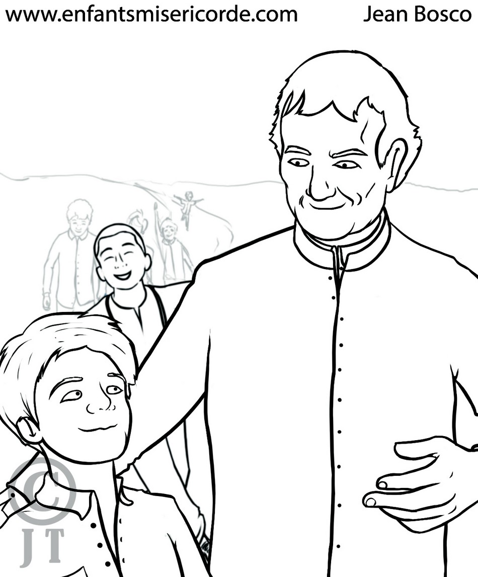 Saint Jean Bosco Coloriage