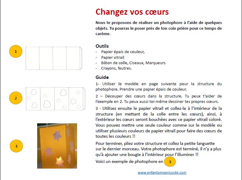 PHOTOPHORE CHANGEZ VOS COEURS