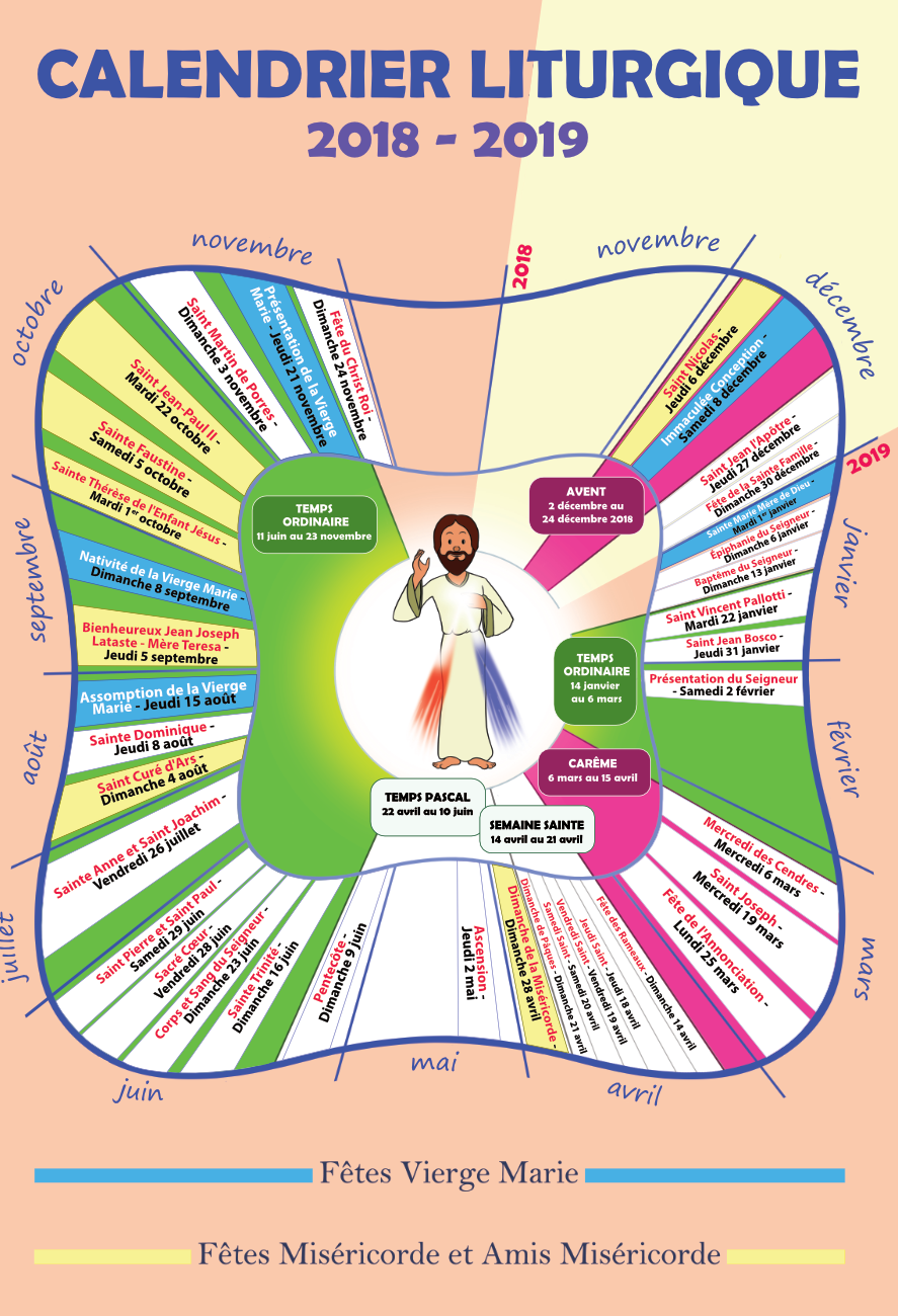 calendrier liturgique 2018-2019